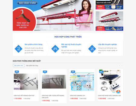 Dự án Giàn Phơi Thông Minh Hoà Phát
