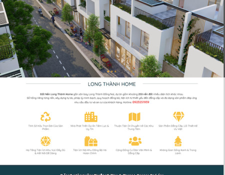 Mẫu dự án bất động sản Long Thành Home