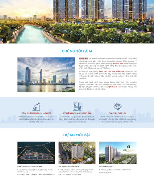 Mẫu dự án bất động sản AlphaLand