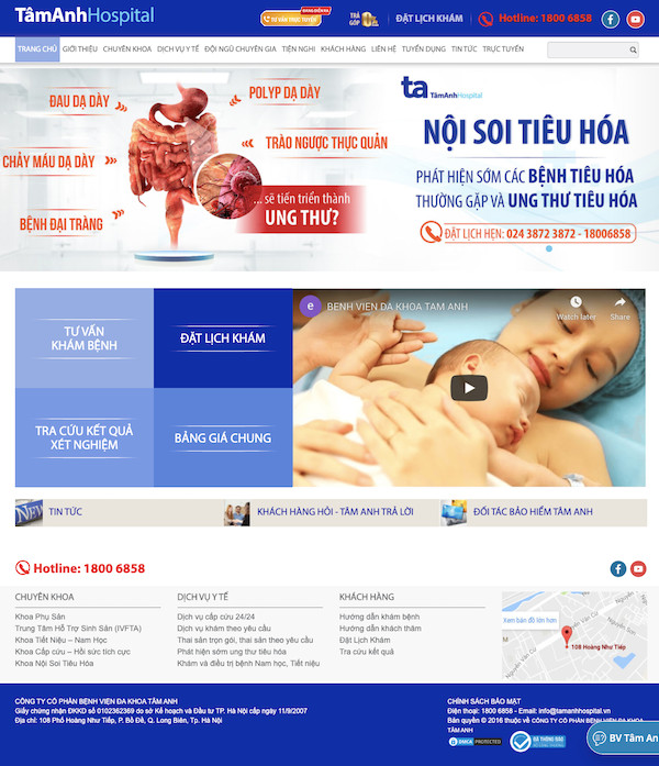 Dự án bệnh viện Đa Khoa Tâm Anh