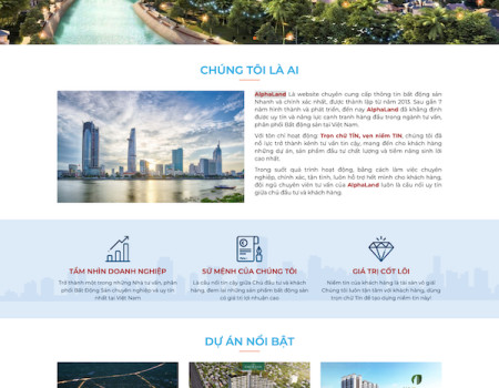 Mẫu dự án bất động sản AlphaLand